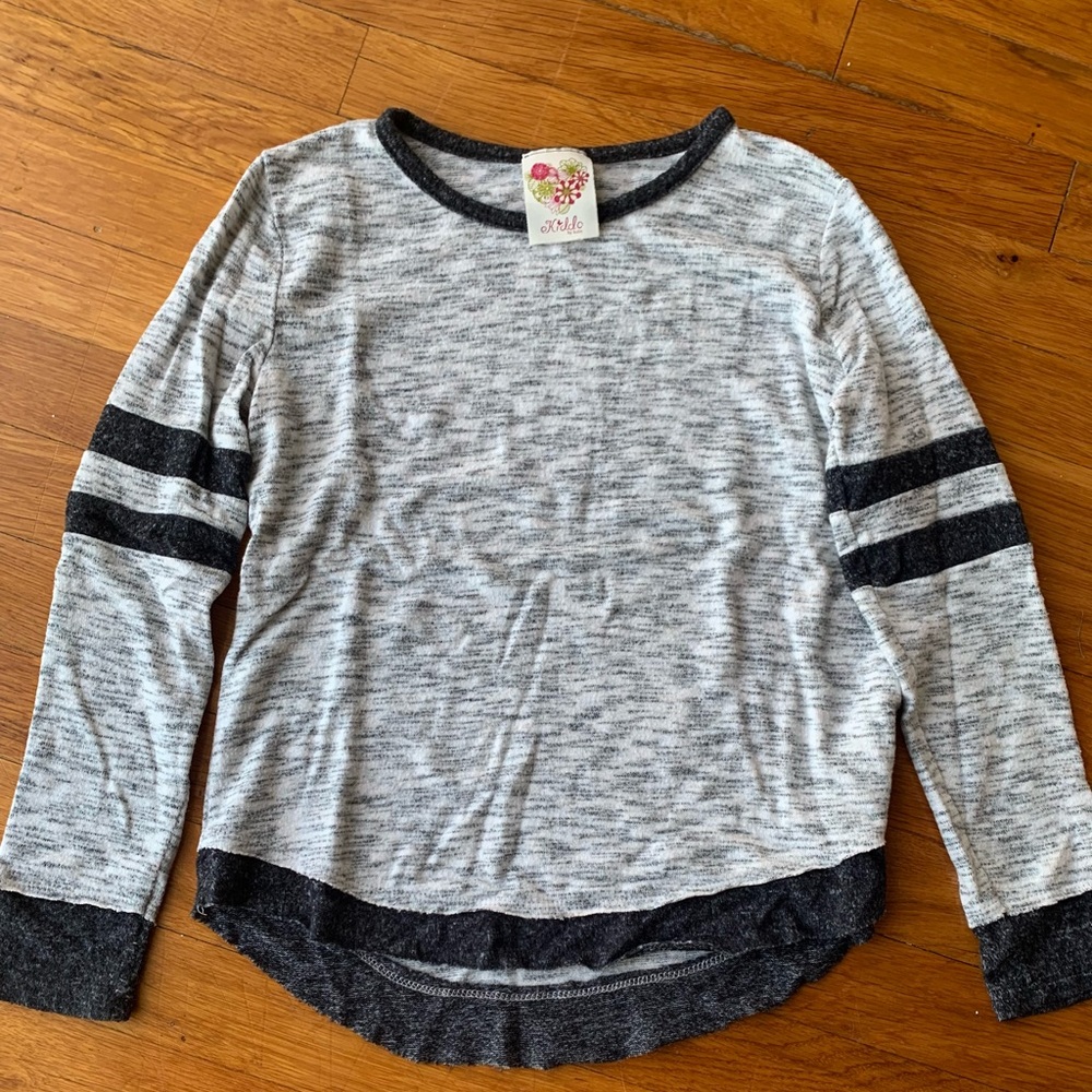 Kiddo by Katie  Heather Grey Long Sleeve Top